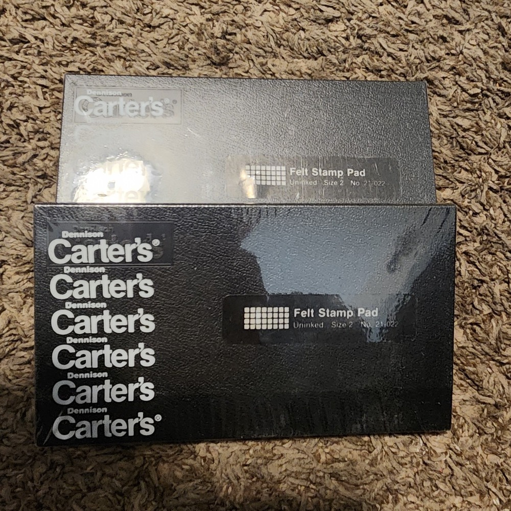 Lot Of 2‎ UNINKED Carter's Felt Stamp Pads Size 2 No 21022